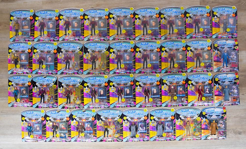 Lot 299: 35 Star Trek The Next Generation Action Figures c. 1992-1994
