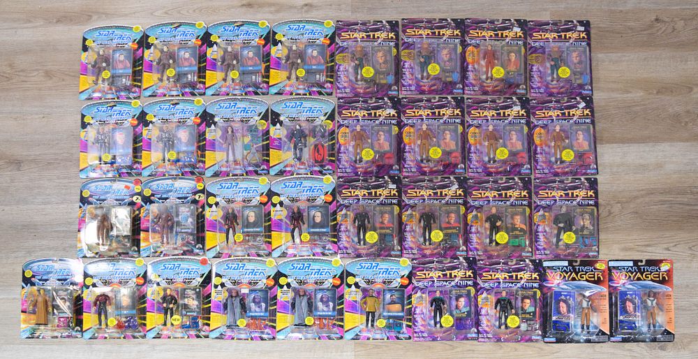 Lot 300: 35 Star Trek The Next Generation Action Figures c. 1992-1995