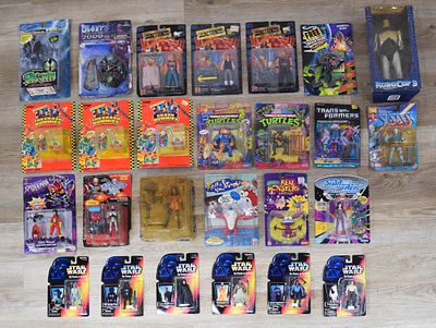 Lot 1 - 25 Kenner, Playmates, and Mattel Action Figures c. 1990-2000