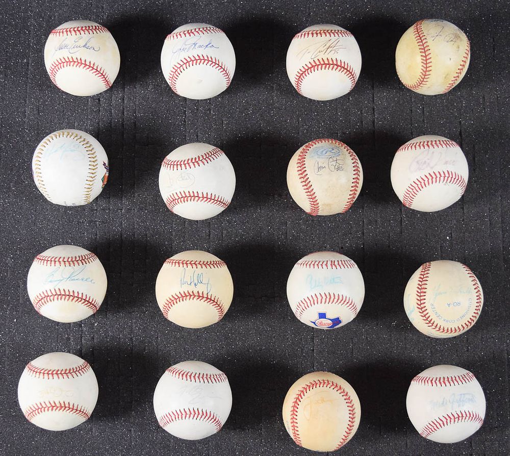 Lot 339: 16 Autographed Baseballs Feat Rich Gossage and Scott Erickson