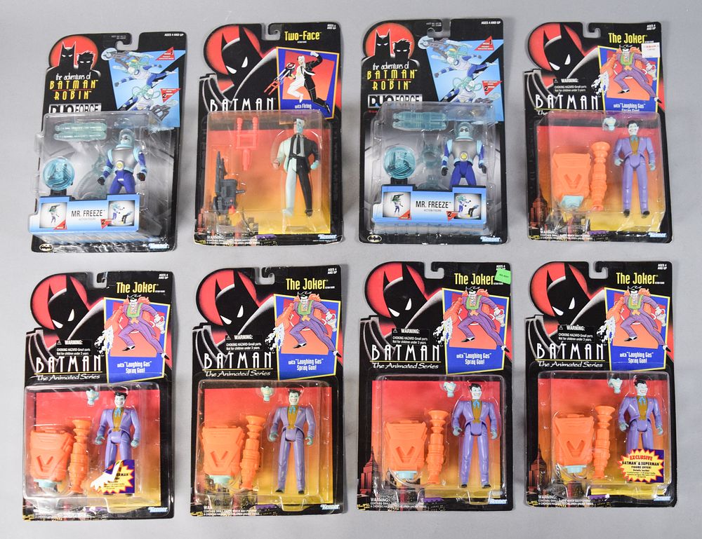 Lot 199: 8 Kenner DC Super Powers and Batman Animated Series Figures c. 1984-1995