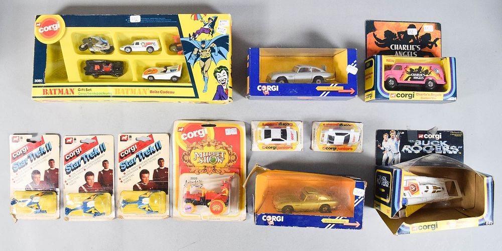 Lot 319: 11 Corgi and Voltron Vintage Die-Cast Toys and Action Figures c. 1978-1982