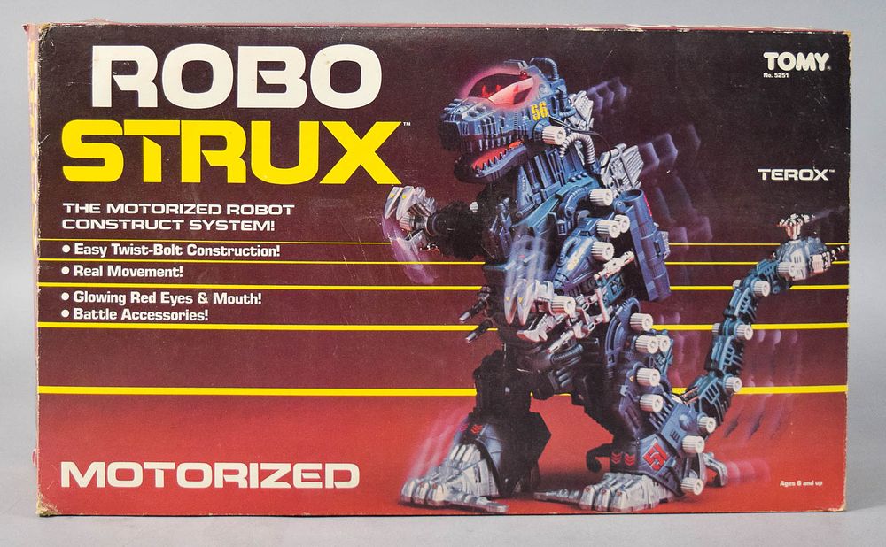 Lot 182: Tomy Robo Strux Terox Motorized Robot Construct System c. 1985