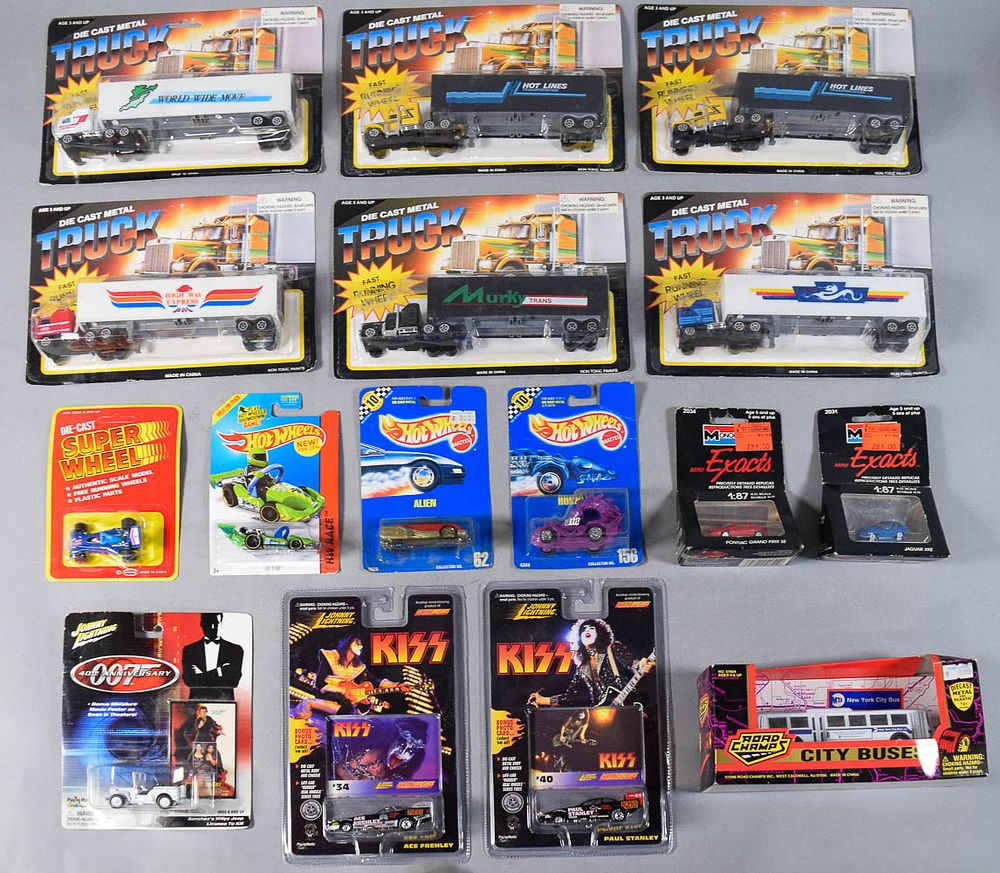 Lot 316: 16 Hot Wheels, Johnny Lightning, Road Champs Die-Cast Vehicles c. 1991-2014