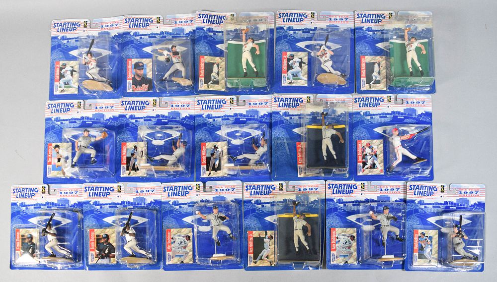 Lot 349: 16 Kenner Starting Lineup MLB American League Action Figures