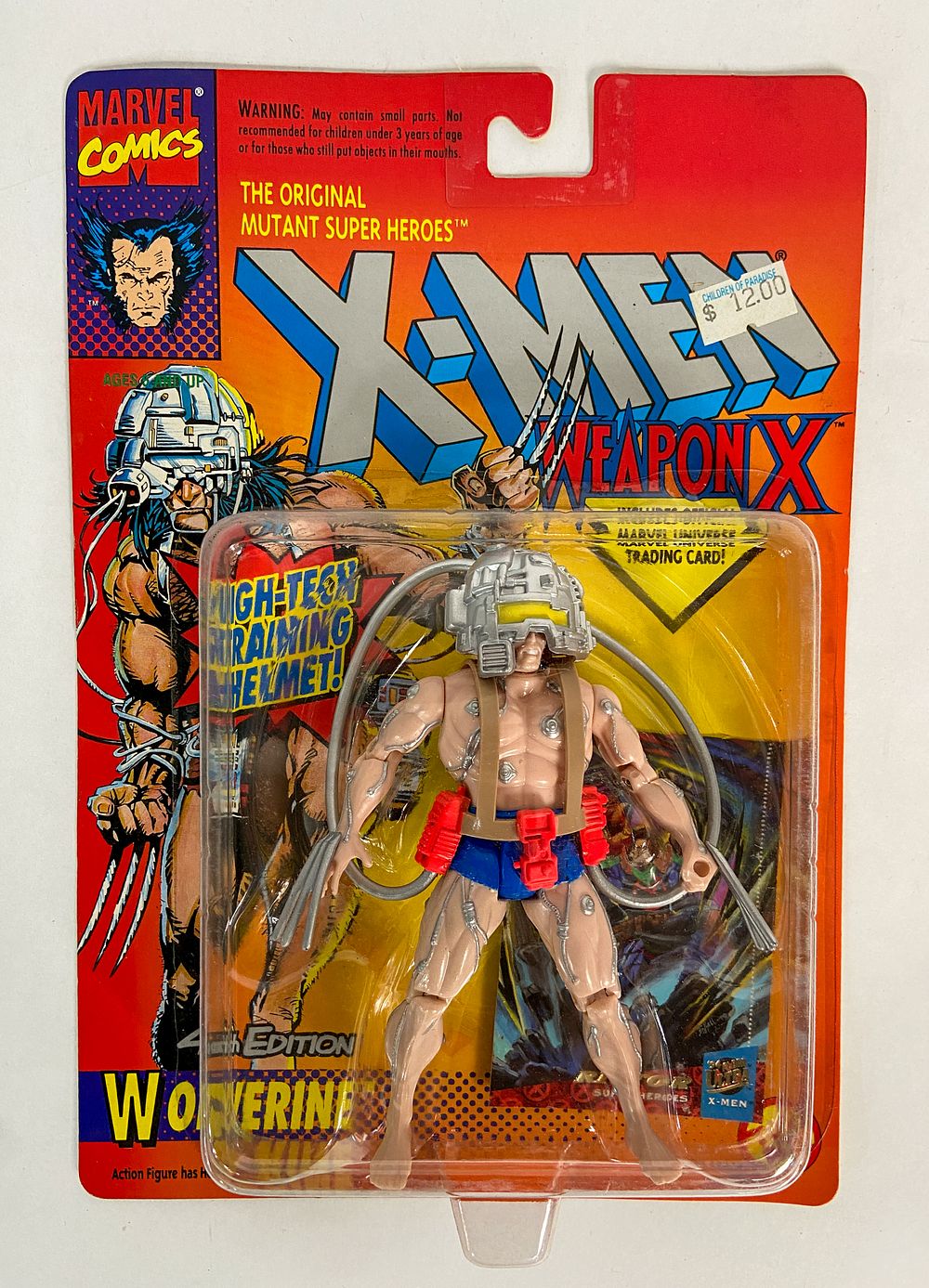 Lot 214: Marvel Toy Biz Weapon X Wolverine Action Figure Blue Shorts Variant 1993