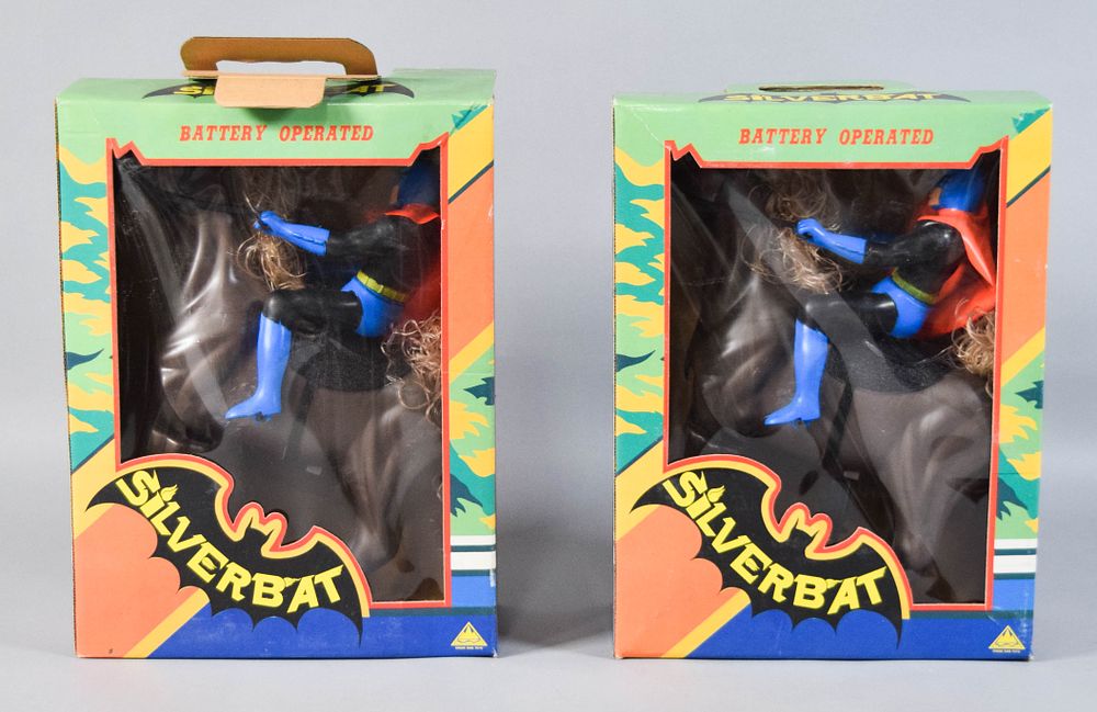 Lot 195: 2 Vintage Chuan Shin Silverbat Battery Operated Toys