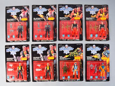 8 Kenner RoboCop and Ultra Police Action Figures. Collection of eight vintage factory-sealed 