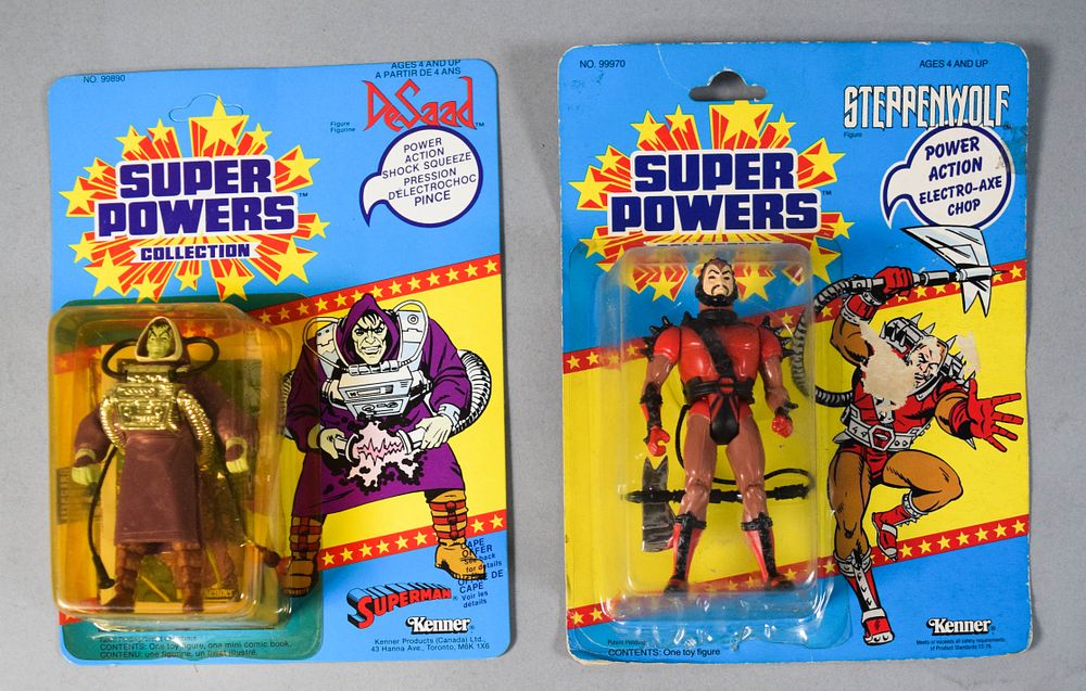 Lot 165: 2 Kenner Super Powers Action Figures Incl Desaad and Steppenwolf