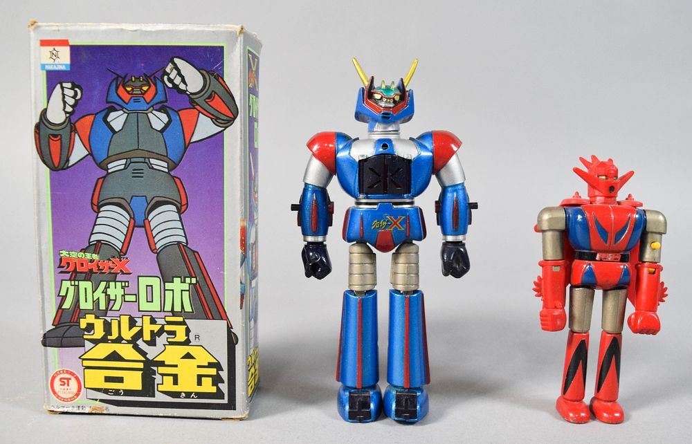 Lot 155: 2 Nakajima Ultra Alloy Groizer X Robot Action Figures
