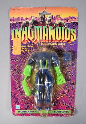 Hasbro Inhumanoids Dr. Derek Bright Action Figure 1986. 1986 Hasbro Inhumanoids action figure 