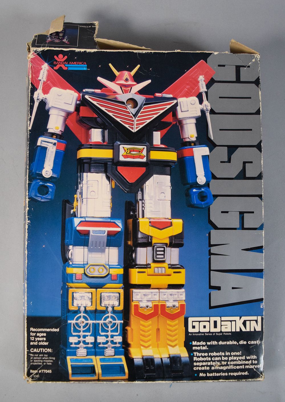 Lot 168: Vintage Bandai Godaikin Godsigma Die-Cast Metal Super Robot Set