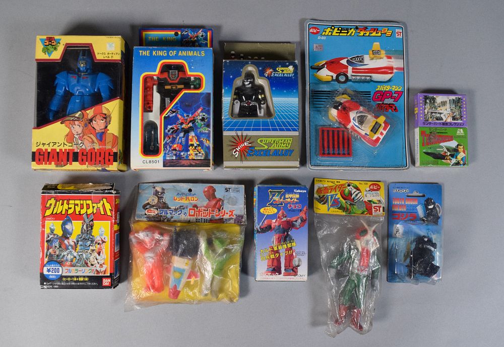 Lot 173: 10 Vintage Japanese Action Figures by Takara, Popy, Bandai