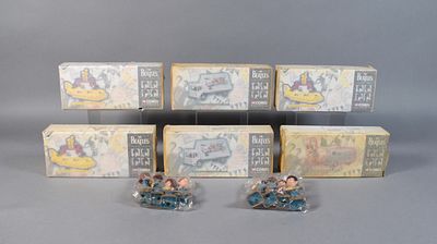 8 Corgi Classics Beatles Boxed Sets and Figures. Group of eight Beatles-themed collectibles 