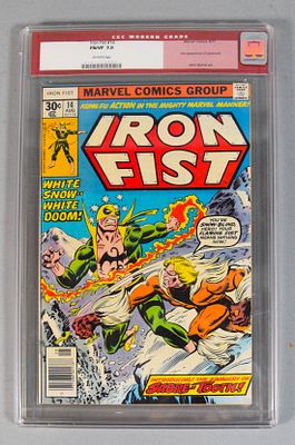 Iron Fist #14 Marvel 1977 CGC 7.0 First Appearance Sabretooth. Iron Fist #14 (Marvel, 1977) CGC 