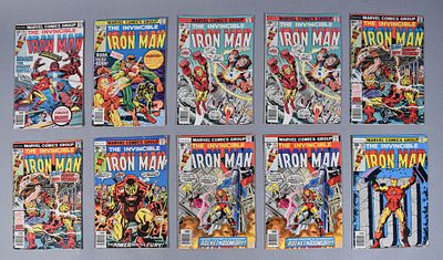 10 Iron Man Comic Books. Marvel Entertainment Group. Iron Man 89, 92, 93 (2 copies), 94 (2 
