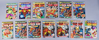 13 Iron Man Comic Books 1st Blizzard. Marvel Entertainment Group. Iron Man 76, 77, 80, 81, 82 