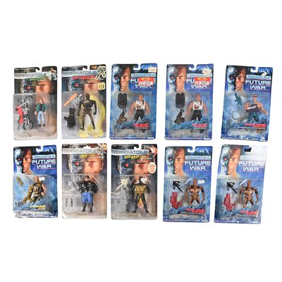 10 Kenner Terminator 2 Action Figures c. 1991-1992. Ten vintage action figures from the Kenner 