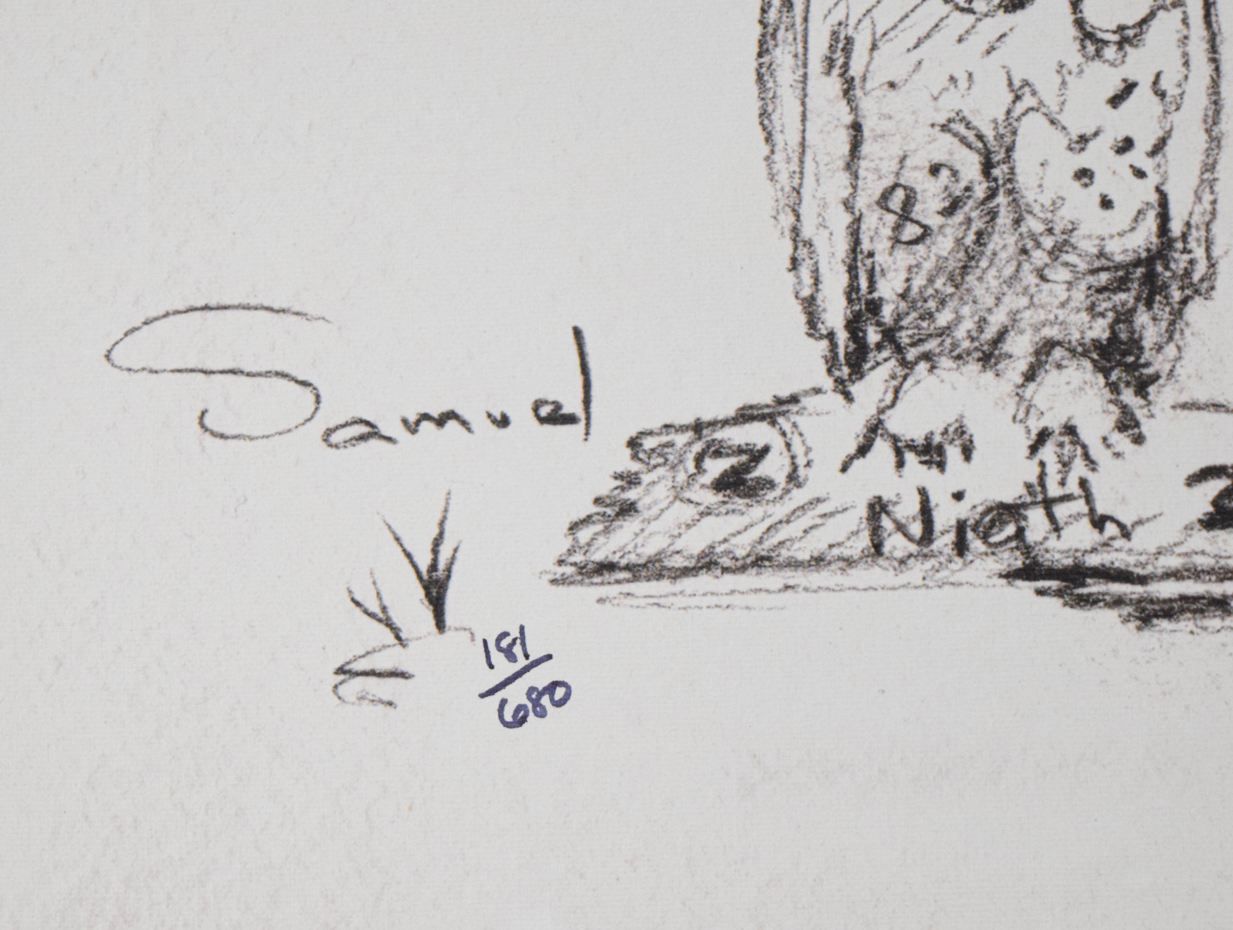 Nano Lopez Bronze Sculpture and Giclee Samuel the Poet
