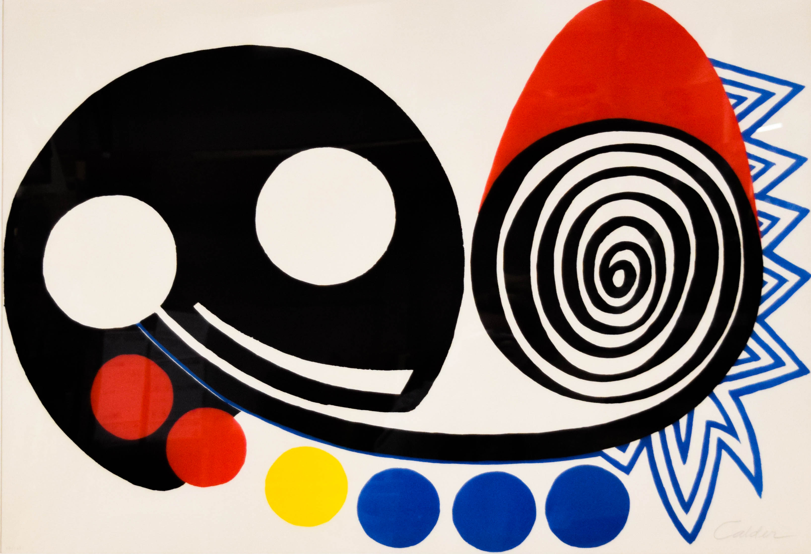 Alexander Calder Lithograph Abstract Composition