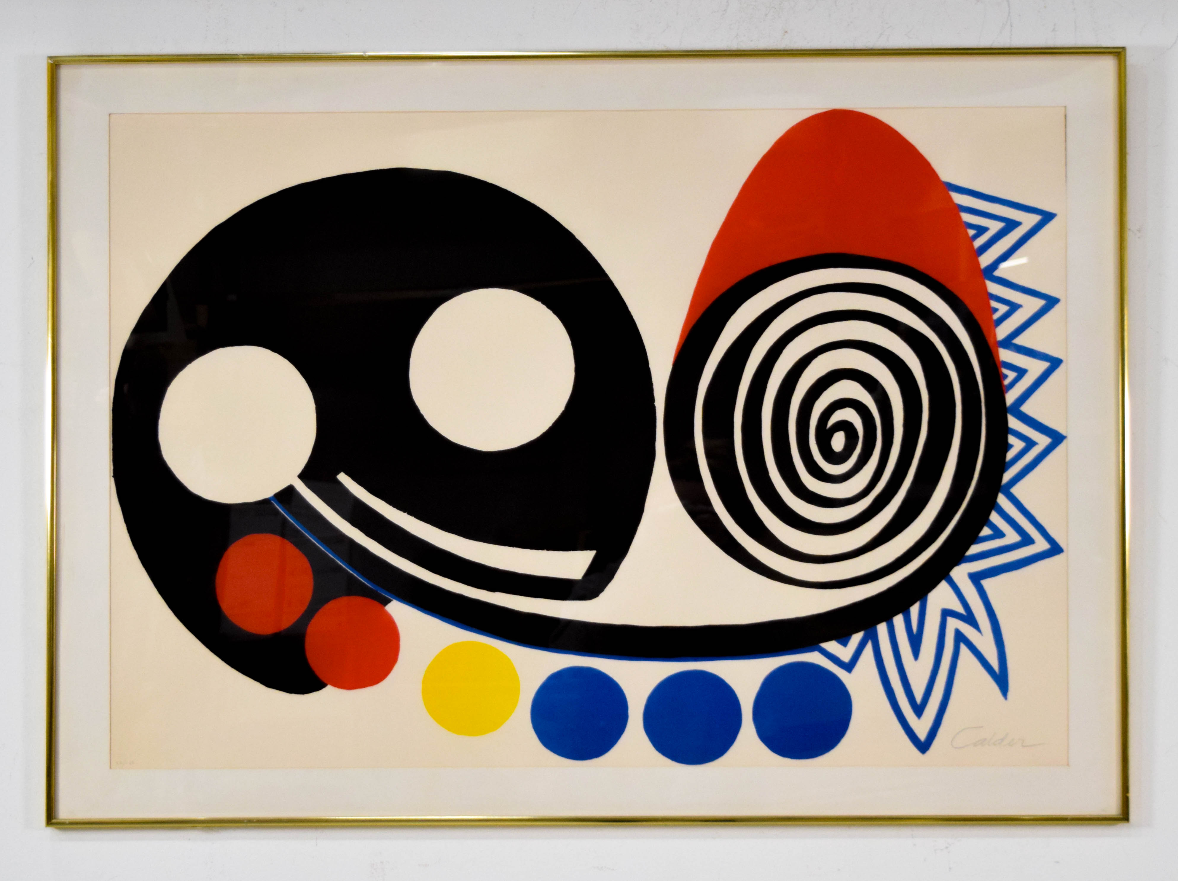Alexander Calder Lithograph Abstract Composition