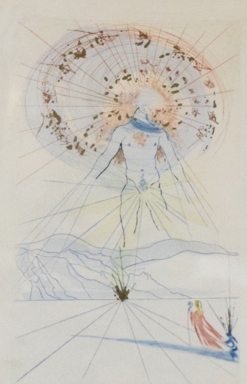 Lot 200: After Salvador Dali Color Etching Universal Man