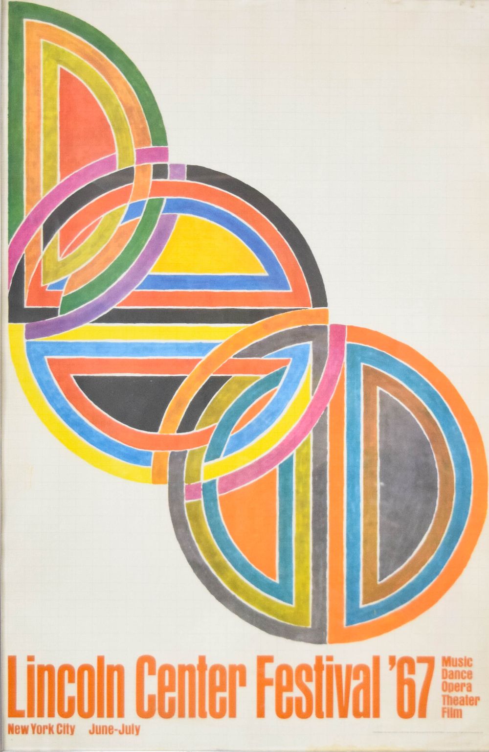 Lot 317: Frank Stella Lincoln Center Festival '67 Color Exhibition Poster