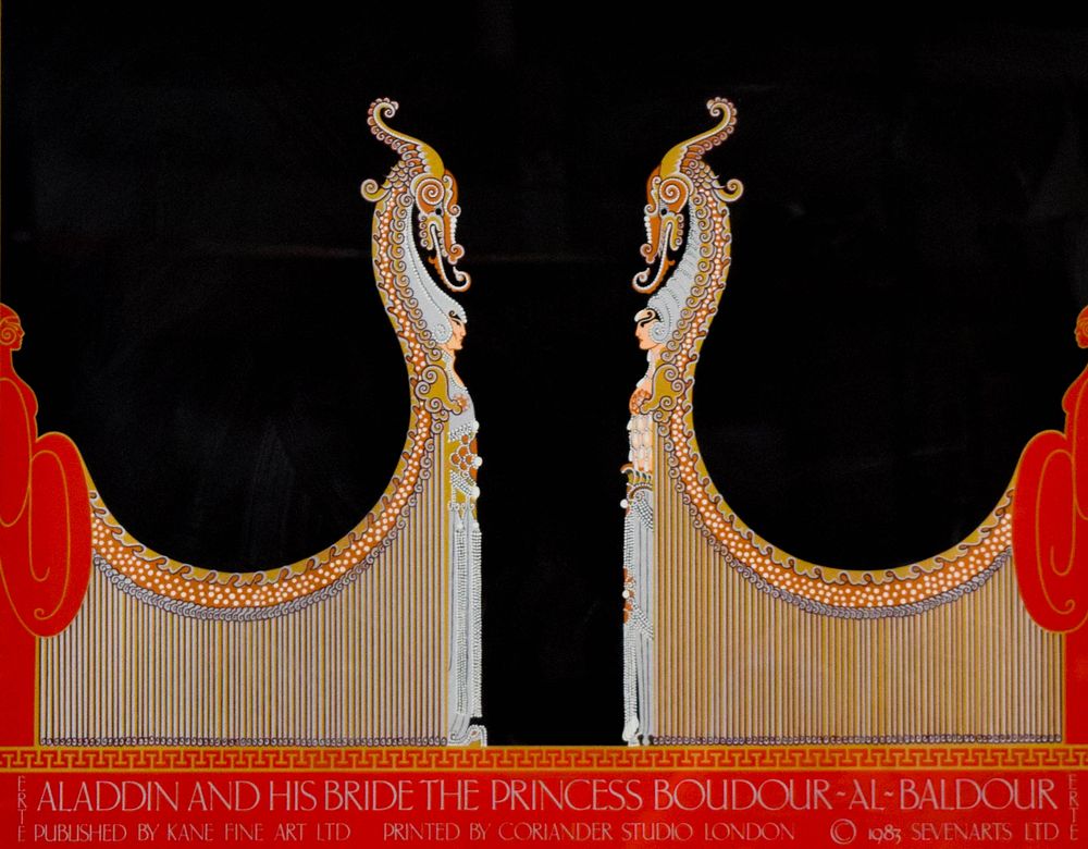 Lot 358: Erté Serigraph Aladdin and His Bride
