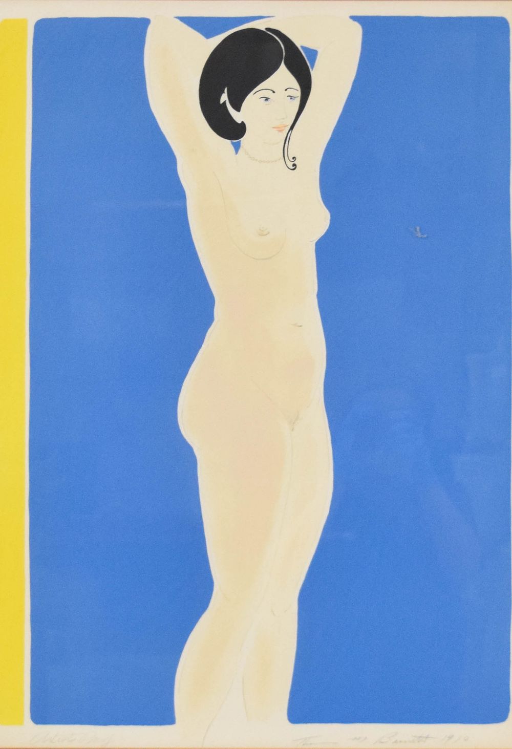 Lot 367: Will Barnet Serigraph Standing Nude