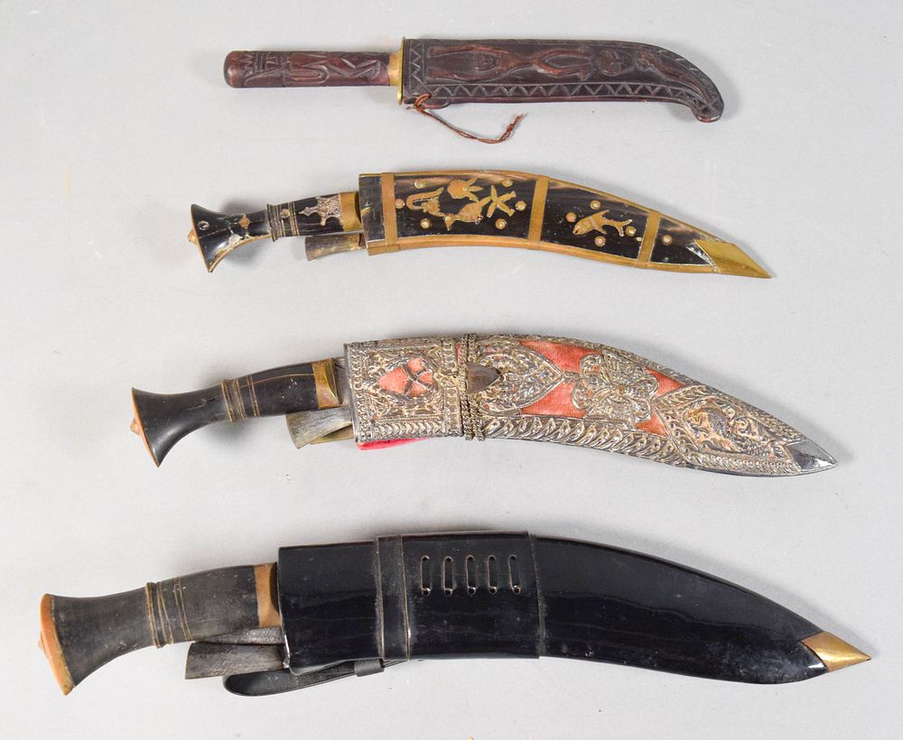 Lot 271: Group of 4 Kukri & Utility Knives
