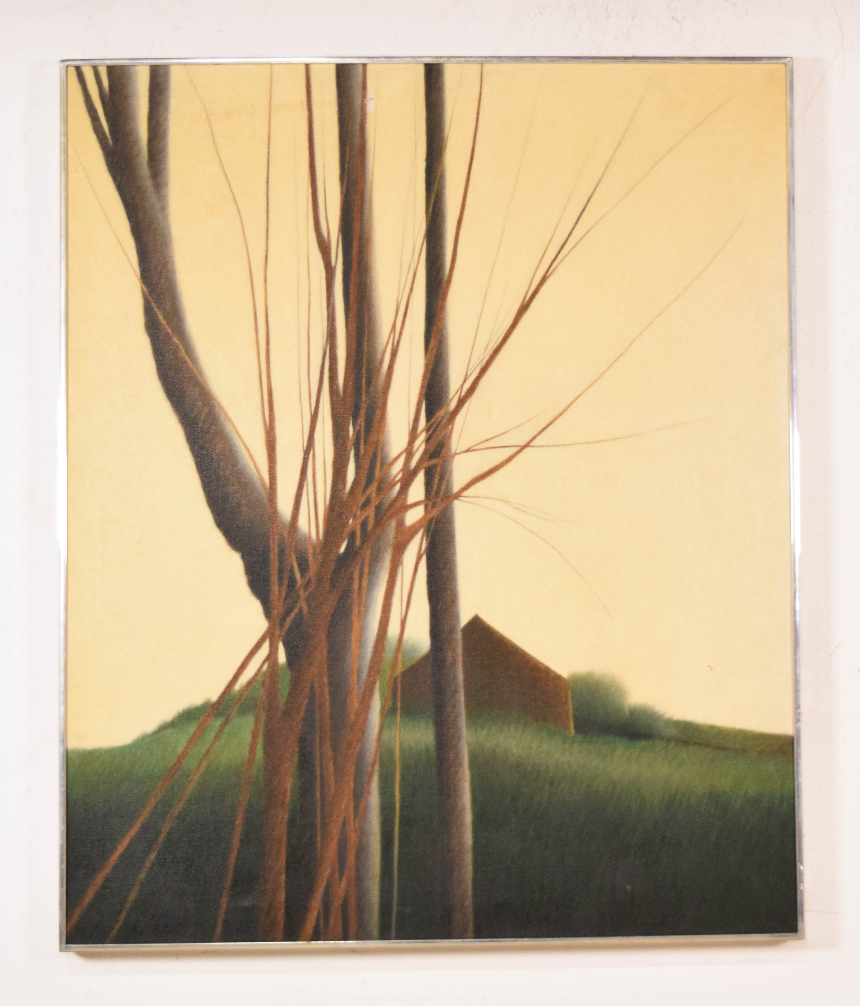 Robert Kipniss Oil on Canvas Rural Landscape