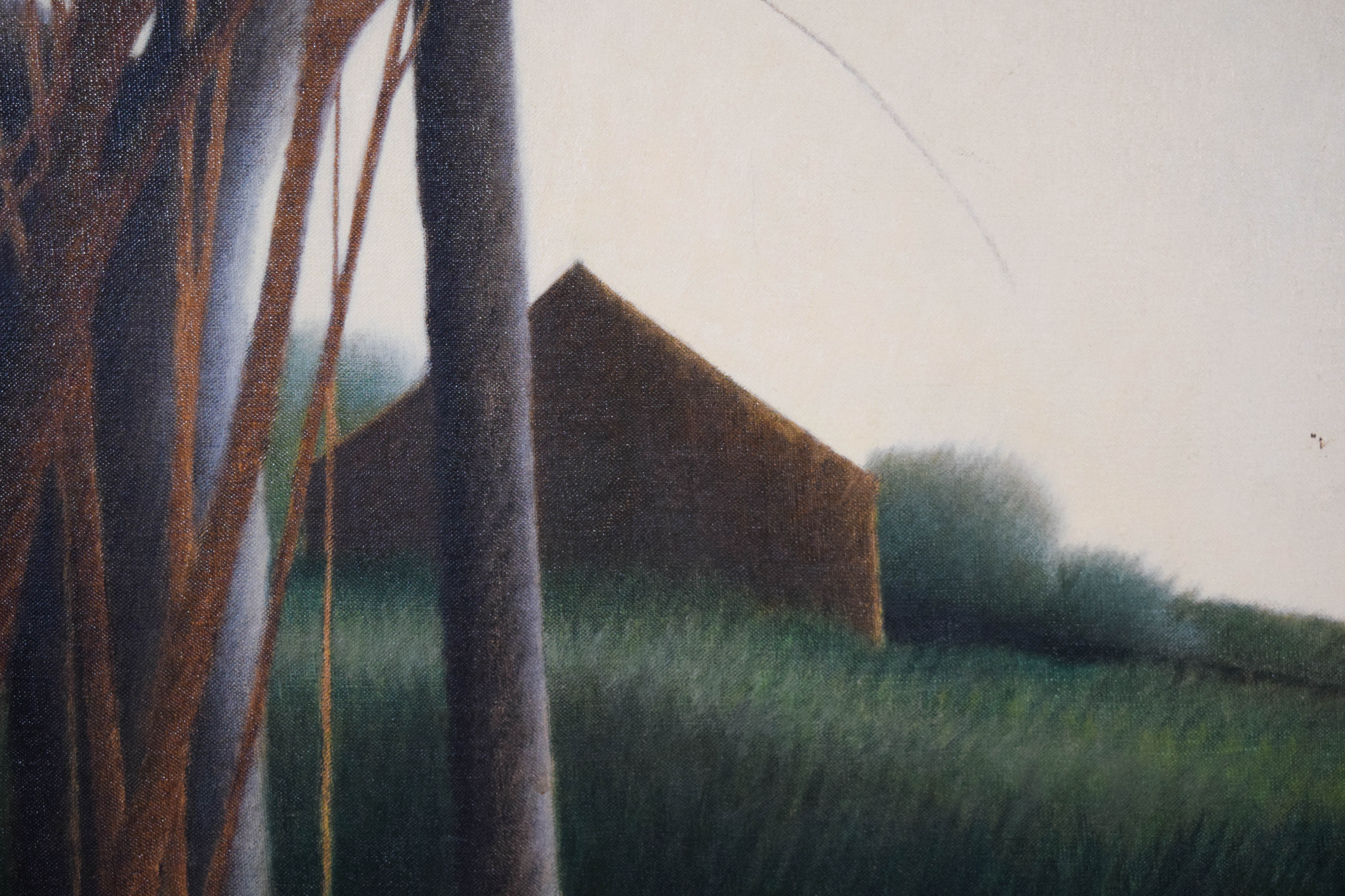 Robert Kipniss Oil on Canvas Rural Landscape