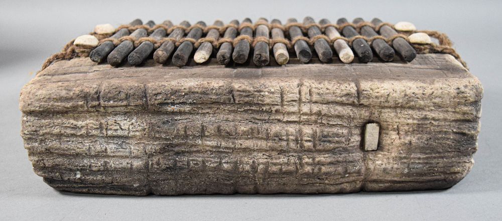 Lot 187: Rob Sieminski Mixed Media Abstract Sculpture in the Primitive Style