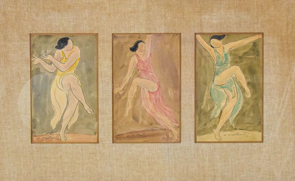 Lot 229: Abraham Walkowitz Three Studies of Isadora Duncan