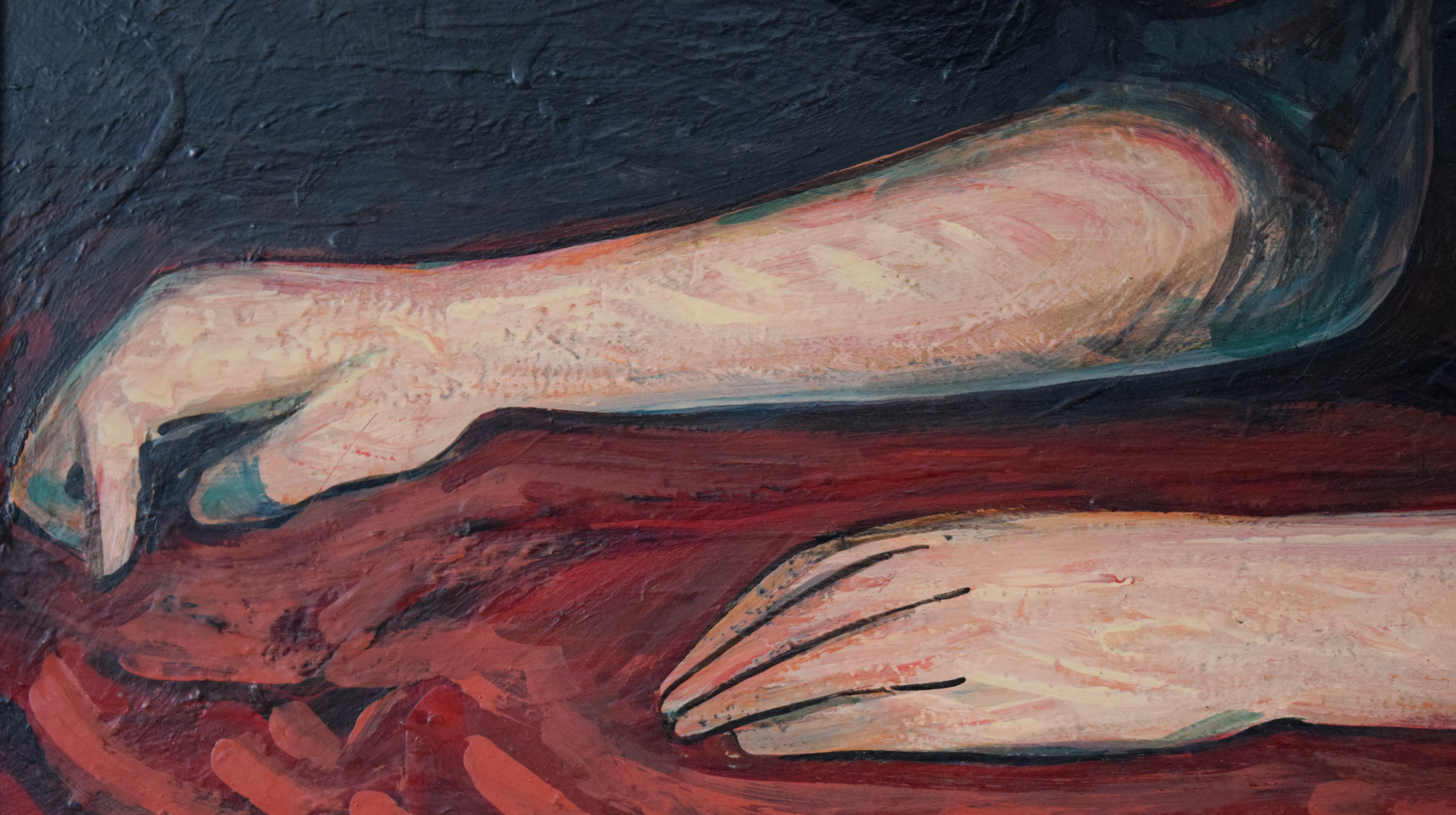Philip Stein Oil on Board Nude Figure