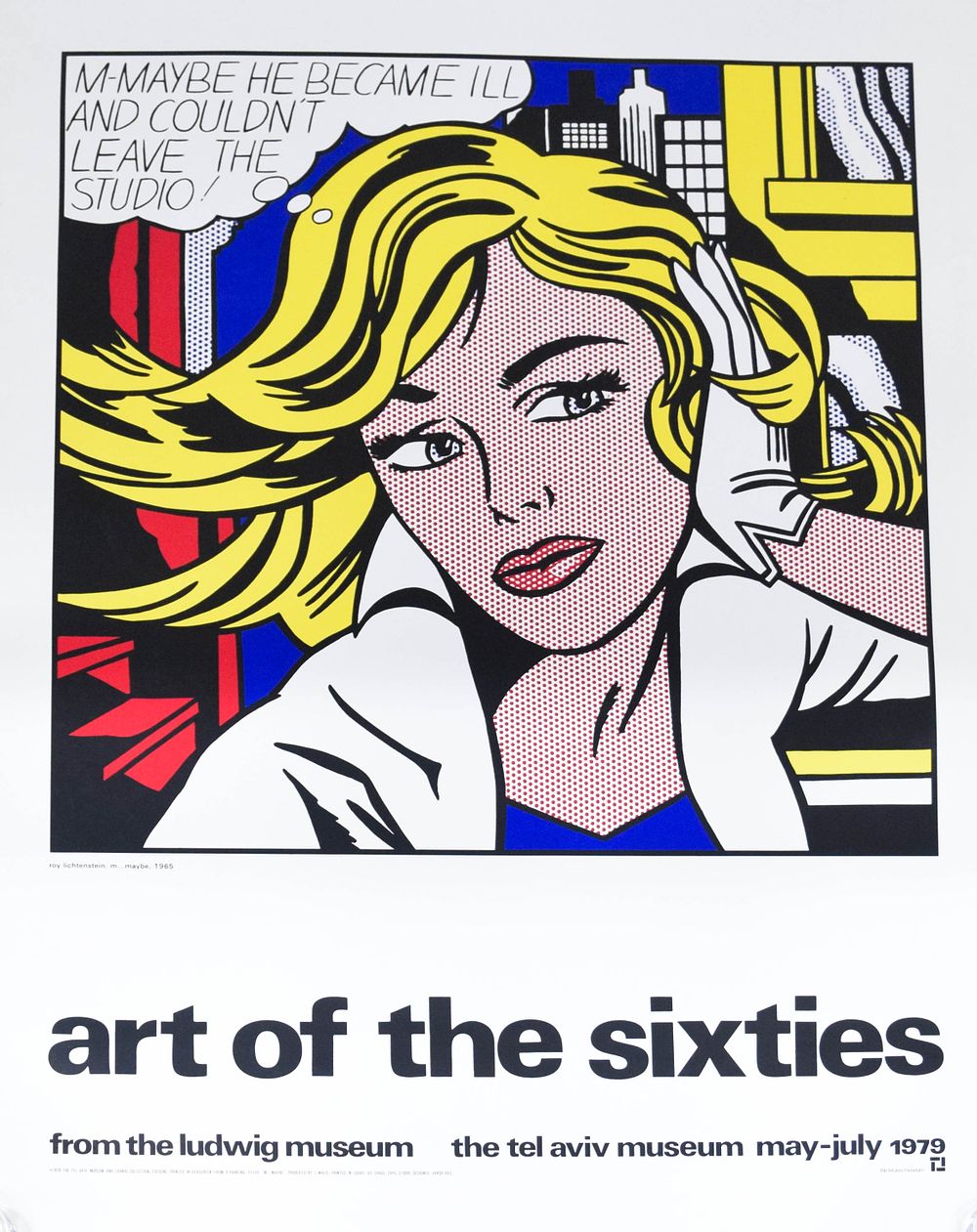Lot 324: Roy Lichtenstein Exhibition Poster Art of the Sixties