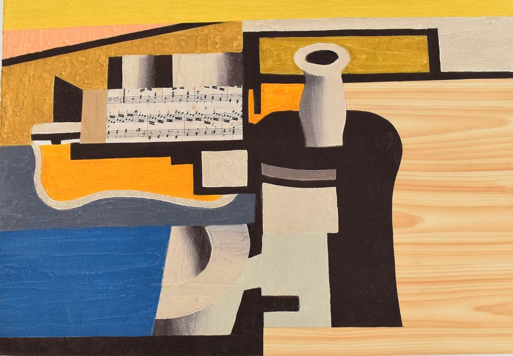 Lot 216: Max Papart Mixed Media Carborundum Engraving Still Life