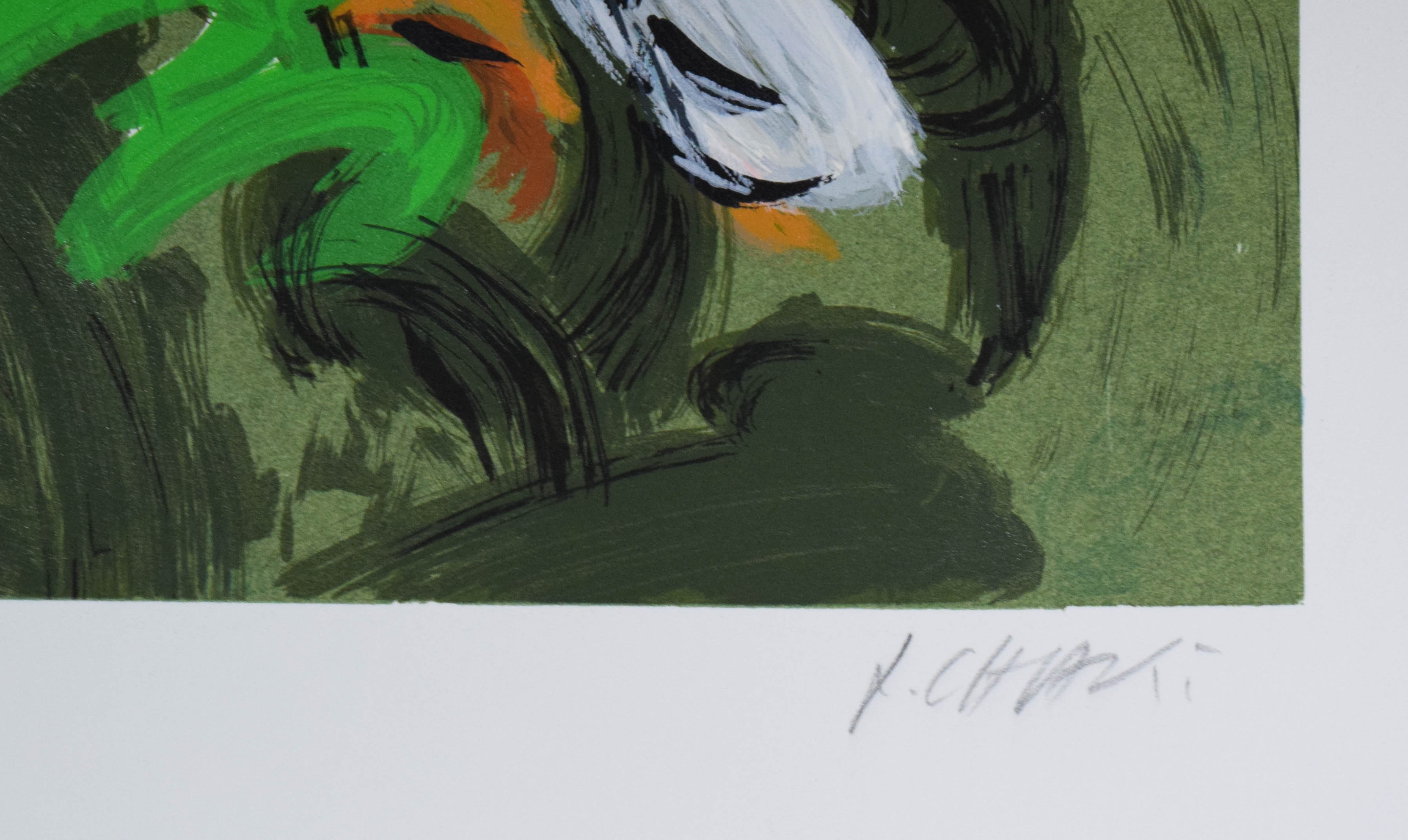 Yehouda Chaki Artist's Proof Lithograph Abstract Landscape