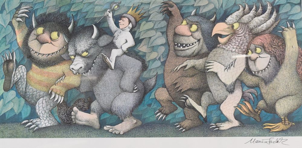 Lot 176: Maurice Sendak Signed Print Where the Wild Things Are