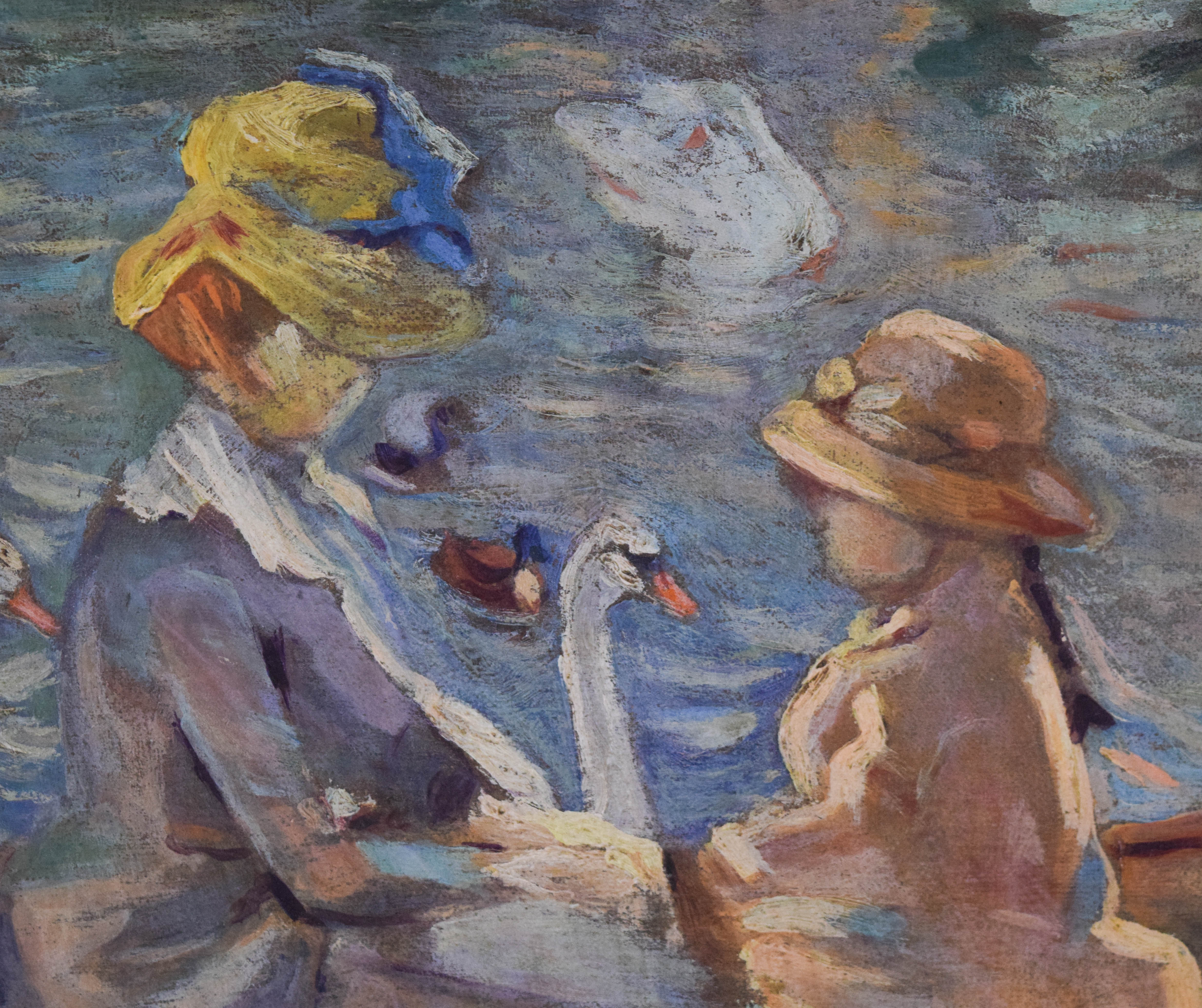 After Berthe Morisot Oil on Canvas On the Lake