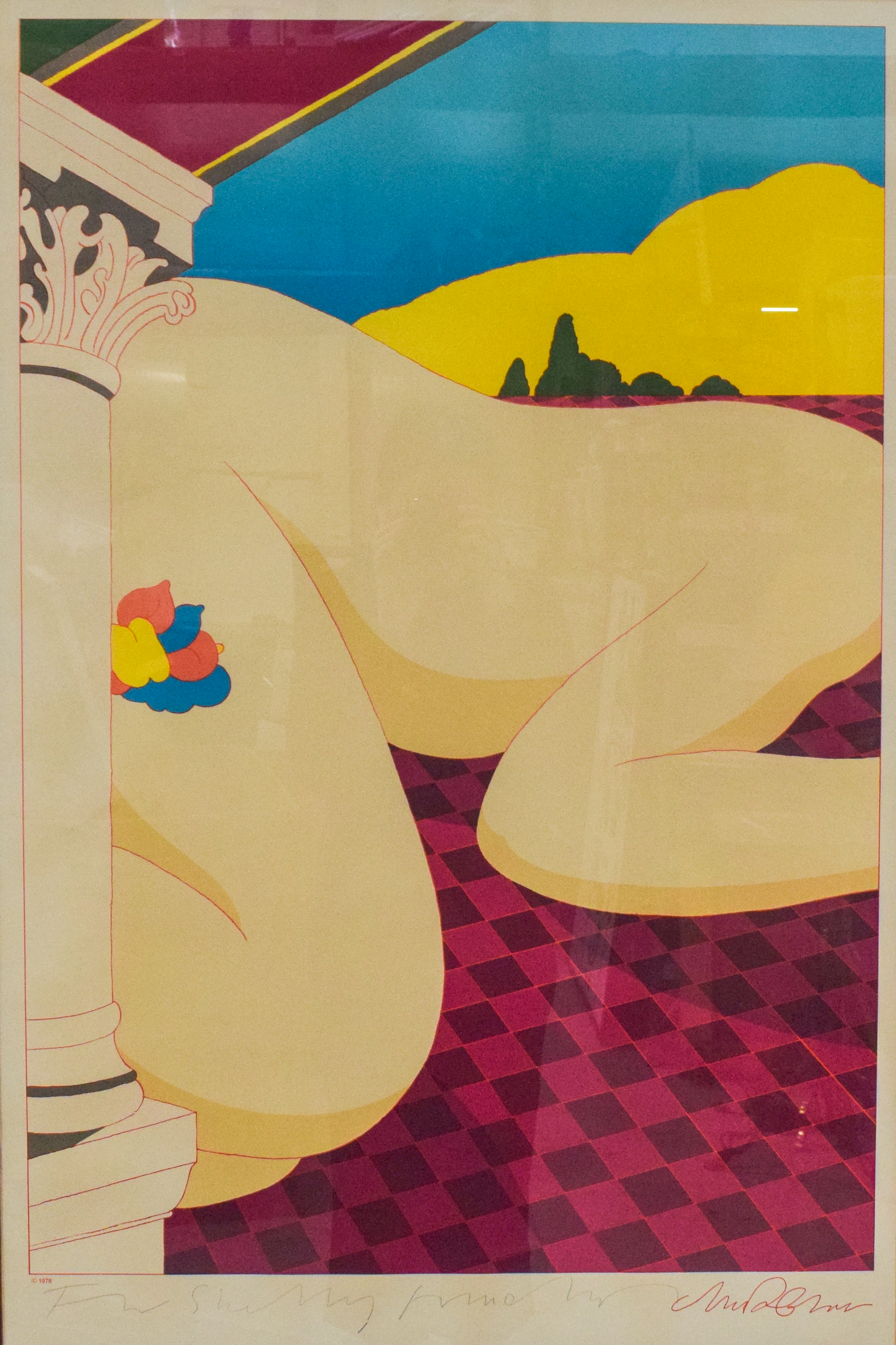 Milton Glaser Lithograph Nude on the Music Hall Floor