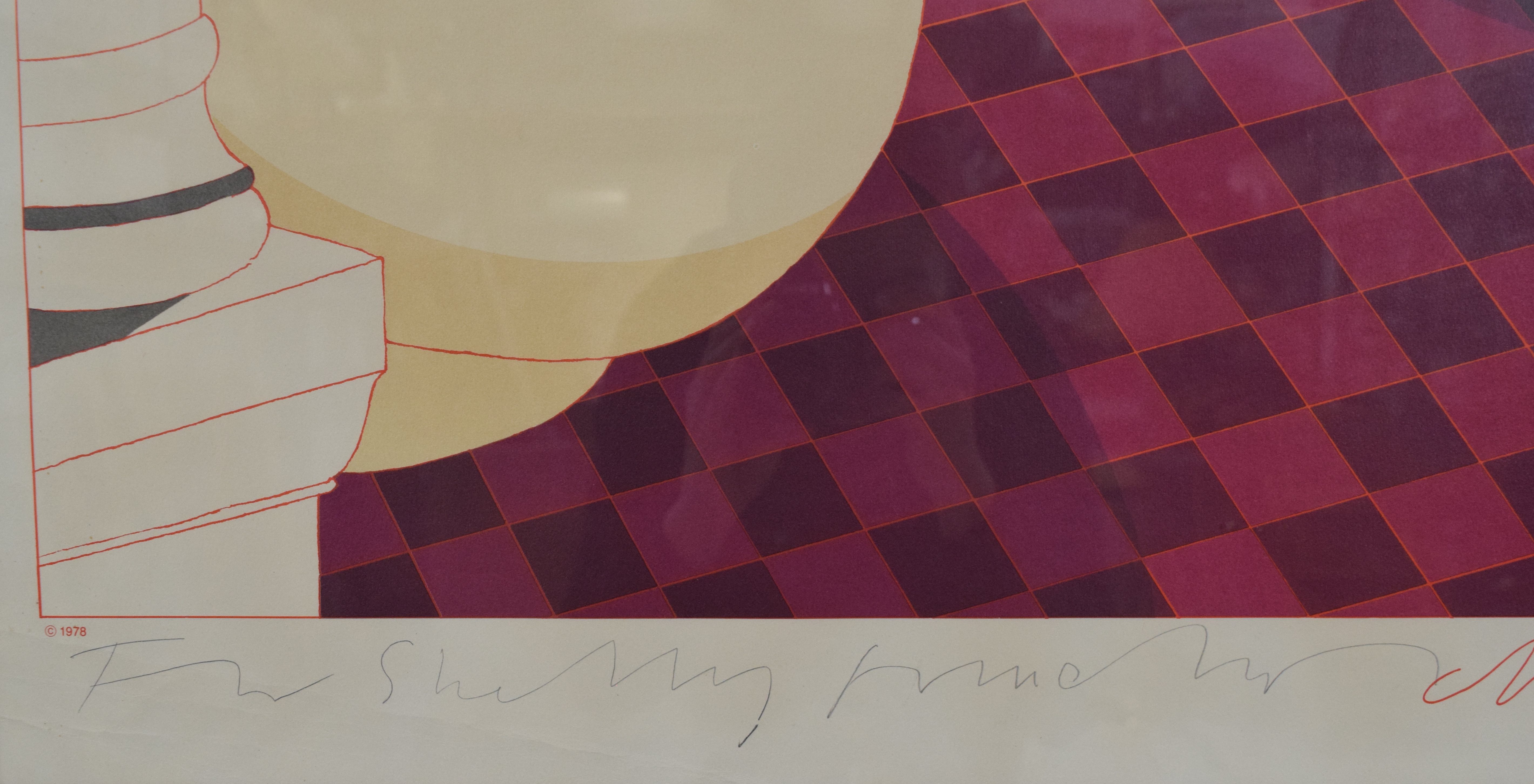 Milton Glaser Lithograph Nude on the Music Hall Floor