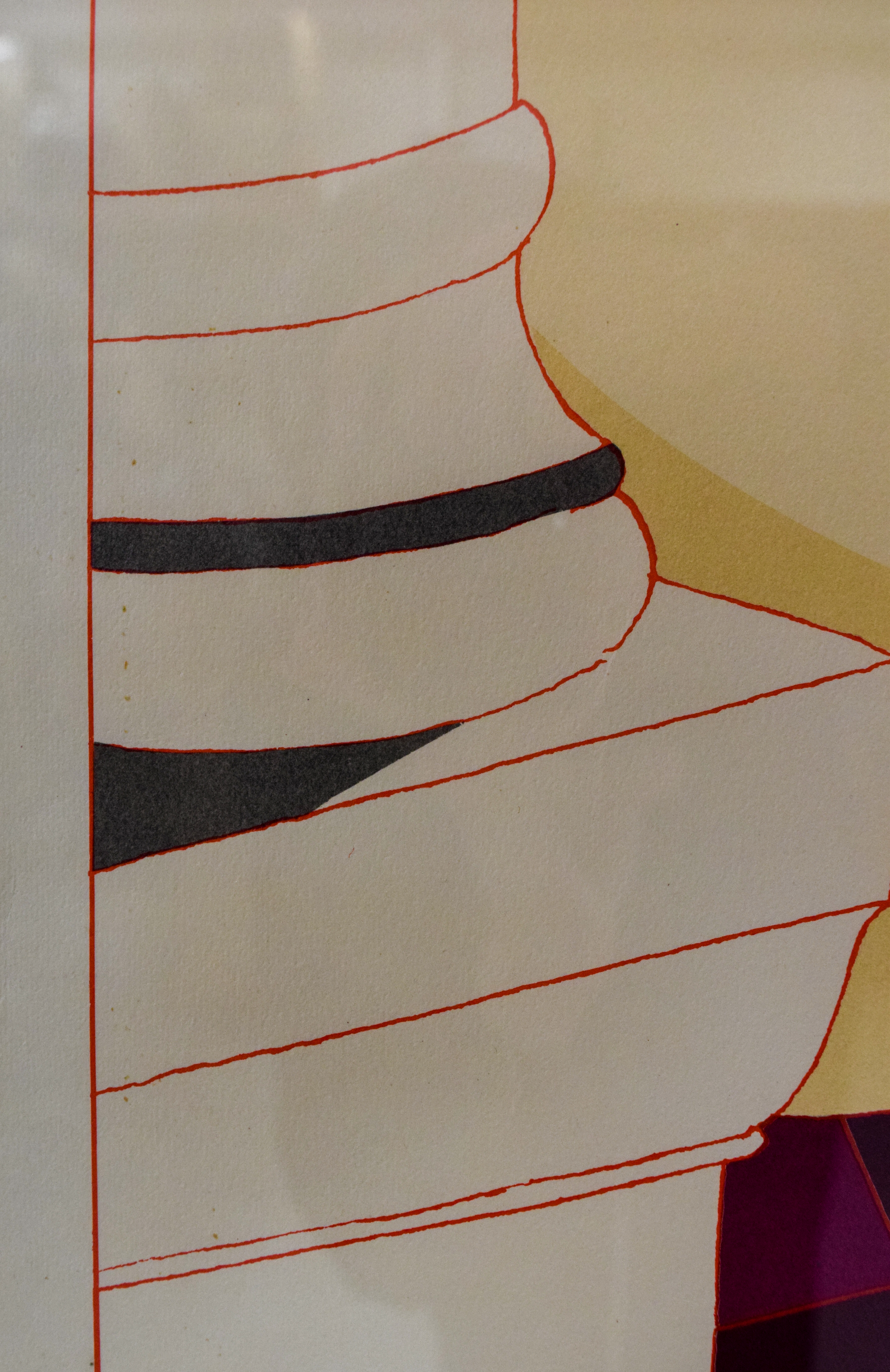 Milton Glaser Lithograph Nude on the Music Hall Floor