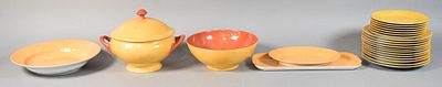 24 Pieces Laure Japy Limoges Ravenne Dinnerware. Group of 24 porcelain dinnerware items in the 