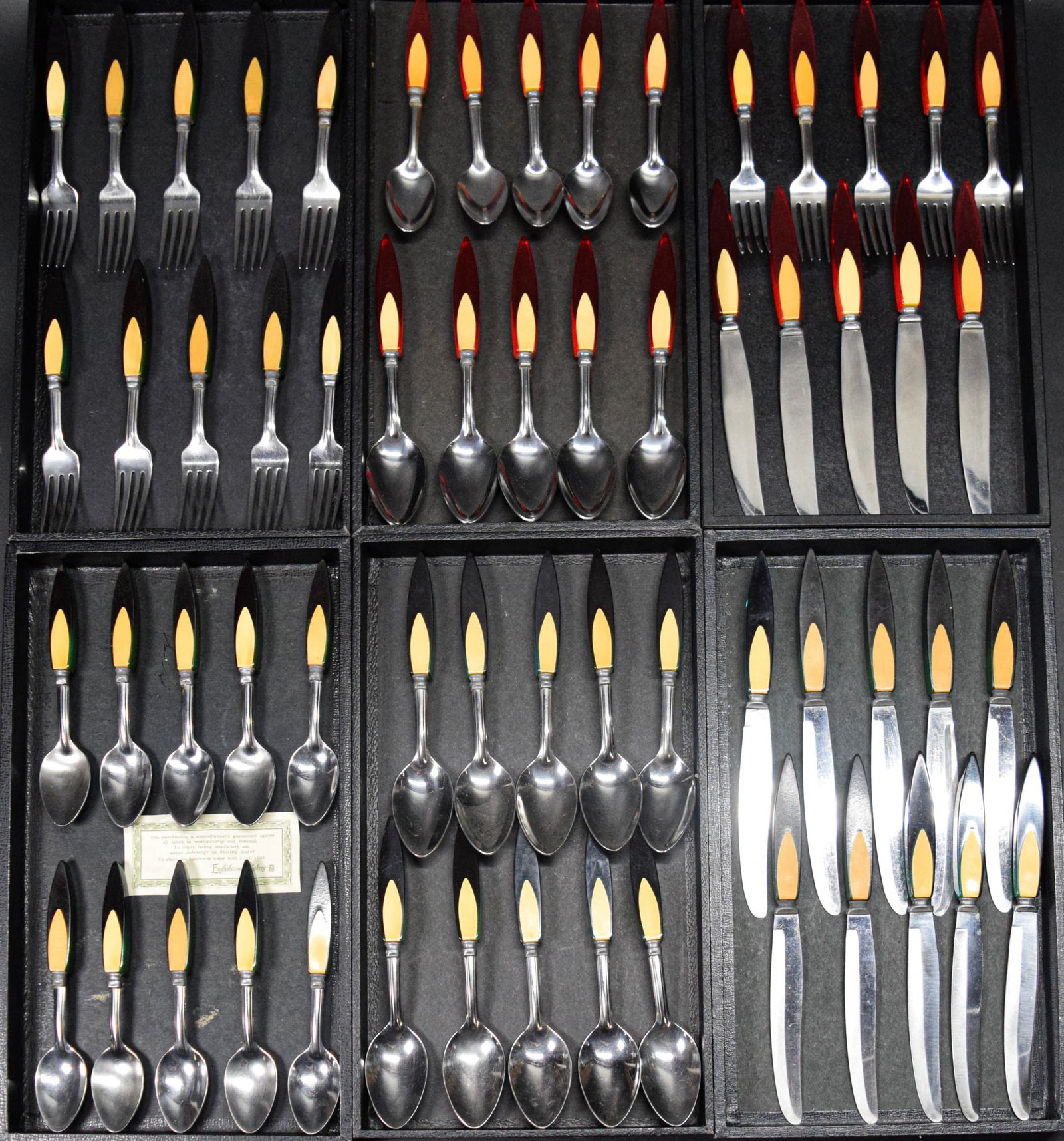 60 Pieces Englishtown Cutlery Bakelite Flatware
