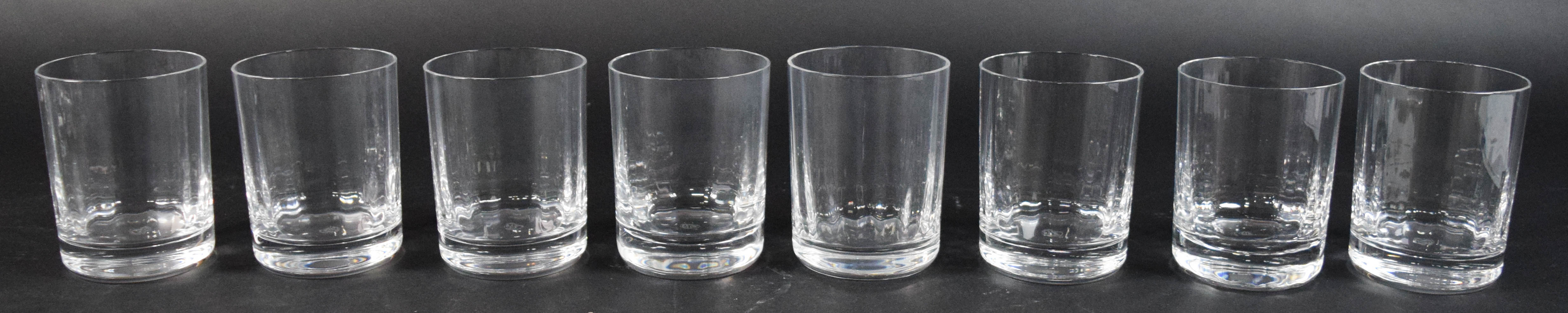 14 Baccarat Crystal Montaigne Optic Tumbler Old Fashioned Glasses