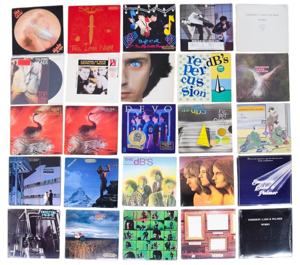 25 New Wave, Synth-pop, and Progressive Rock Vinyl LP Records