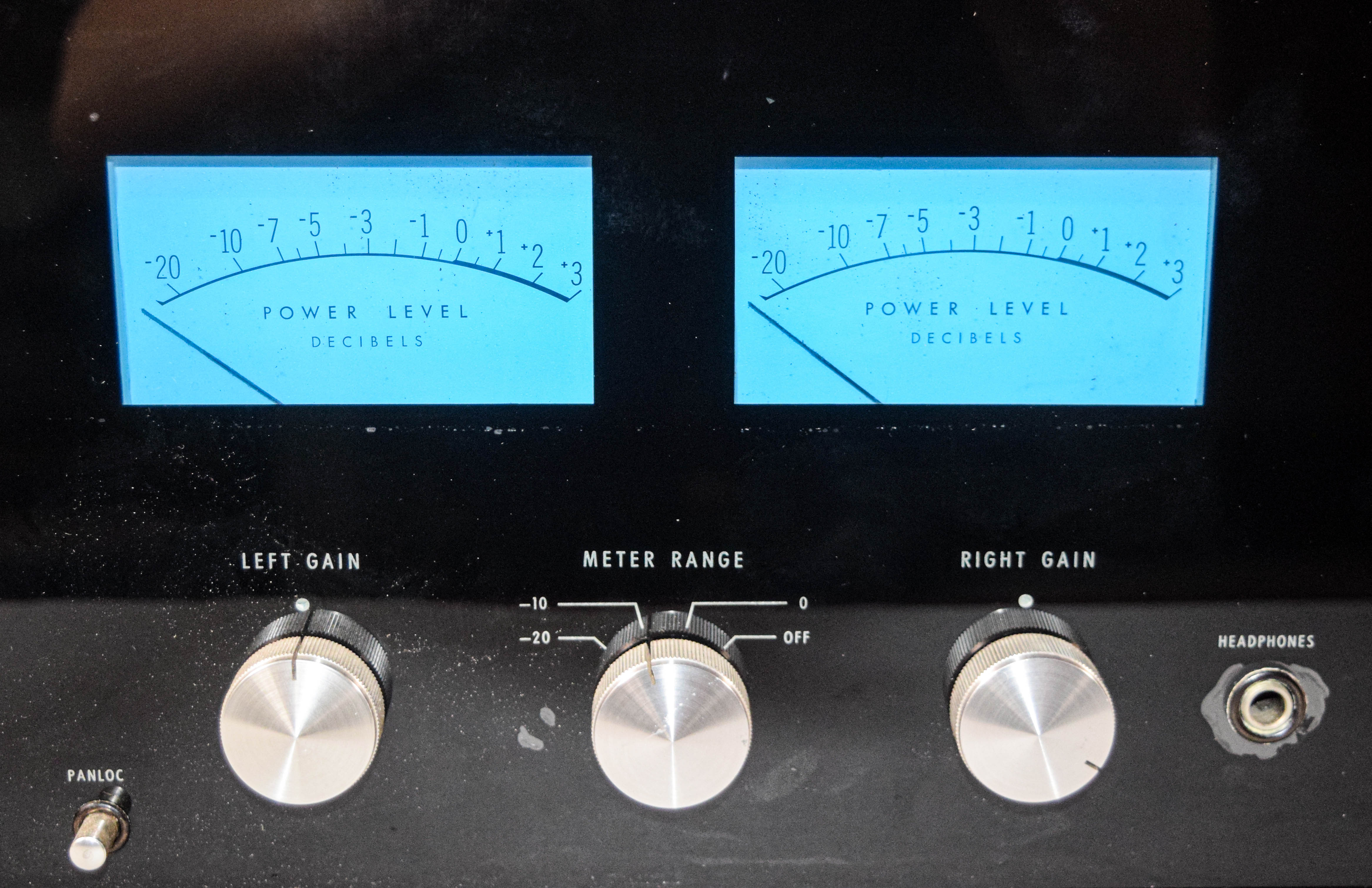 McIntosh Model MC2105 Solid State Stereo Power Amplifier and Assorted Audio Cables