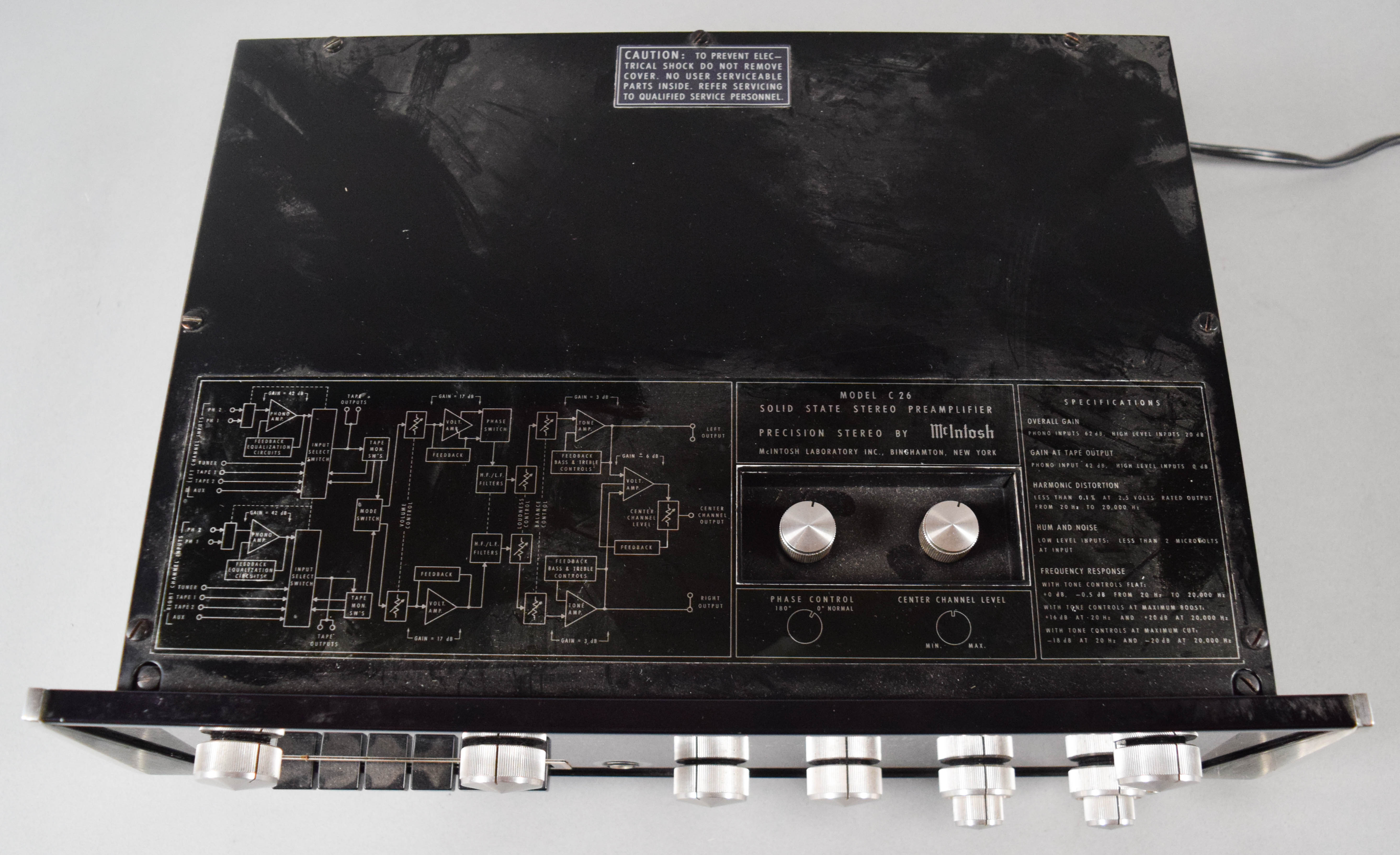 McIntosh Model C26 Solid State Stereo Preamplifier