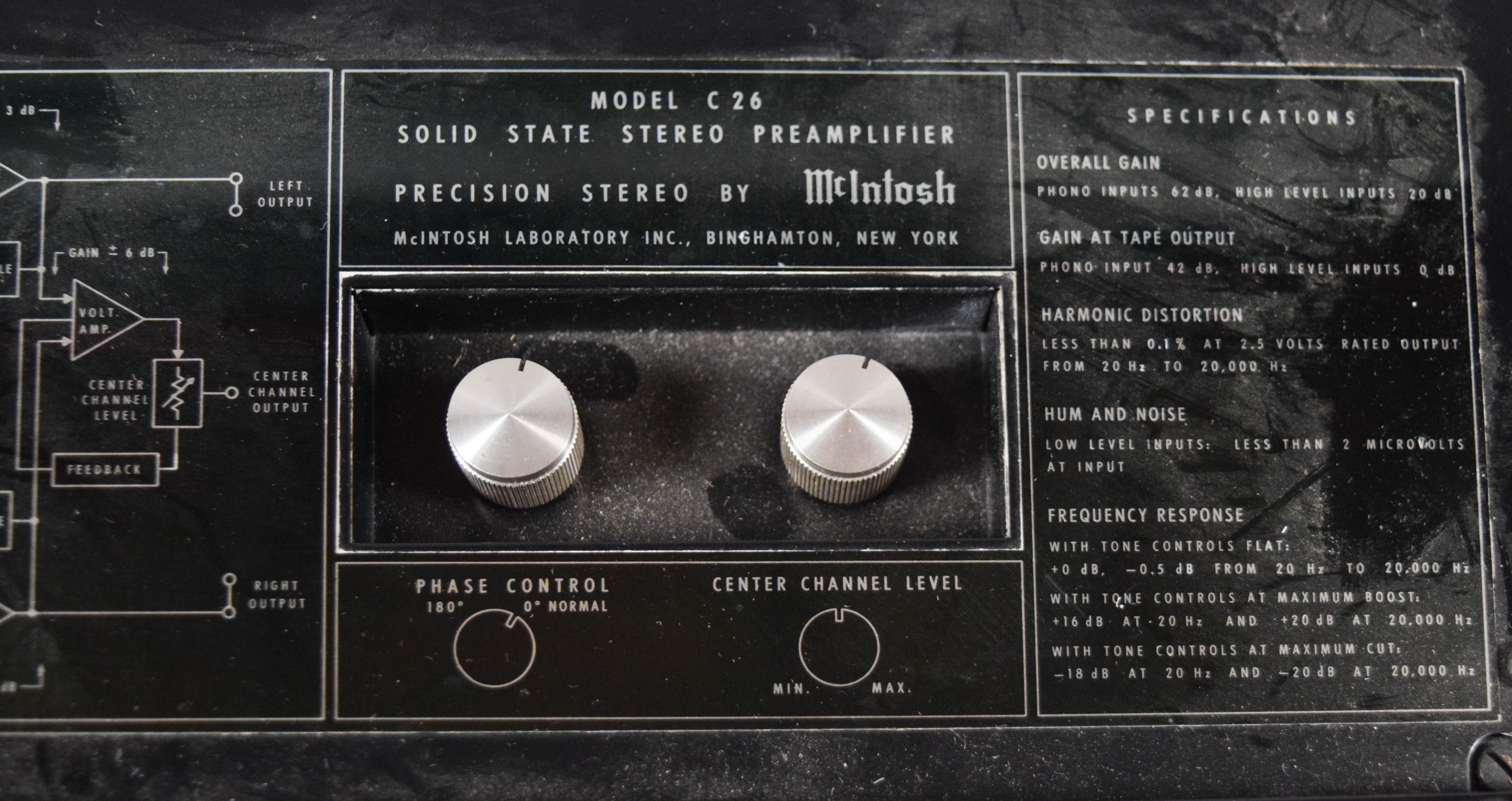 McIntosh Model C26 Solid State Stereo Preamplifier